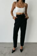 CHANEL PANTOLON YAN BİYELİ - Siyah resmi